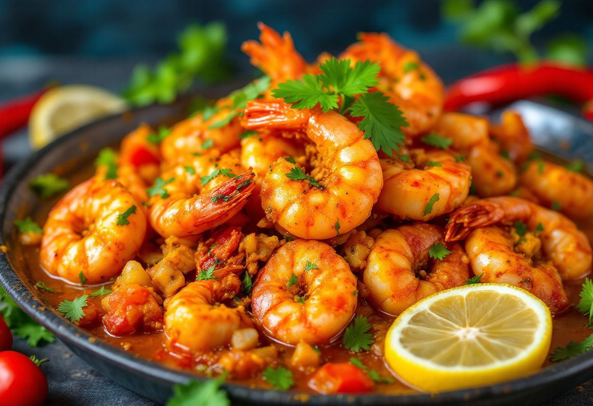 Creole Prawn Rougail recipe image