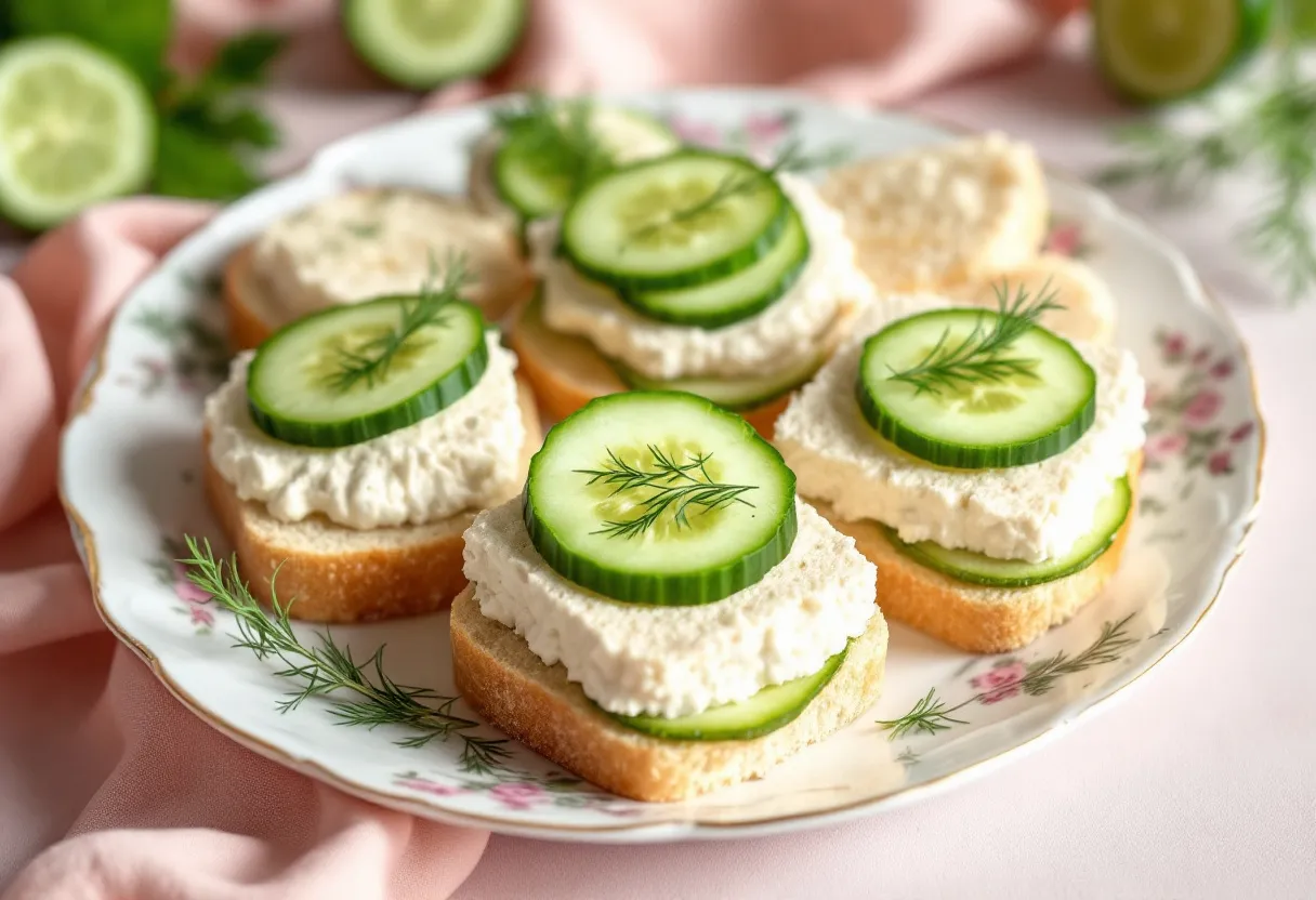Cucumber Tea Sandwiches recipe image