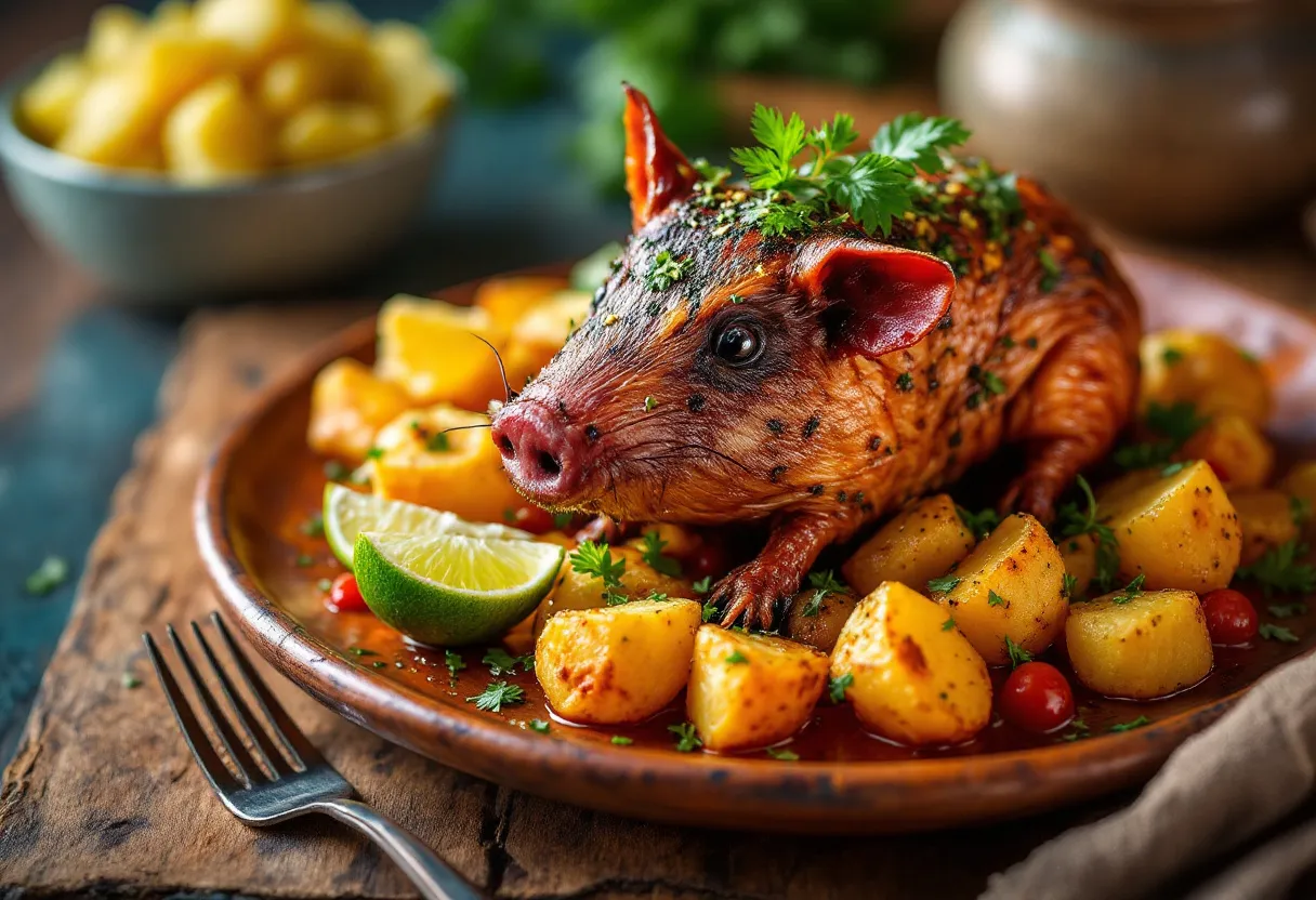 Cuy Al Horno recipe image