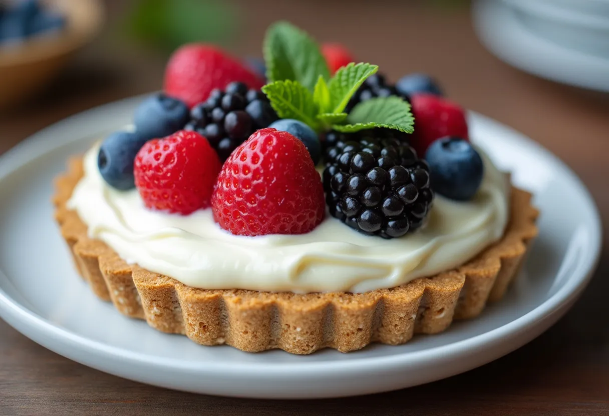 Cyprus Vanilla Yoghurt Tart recipe image