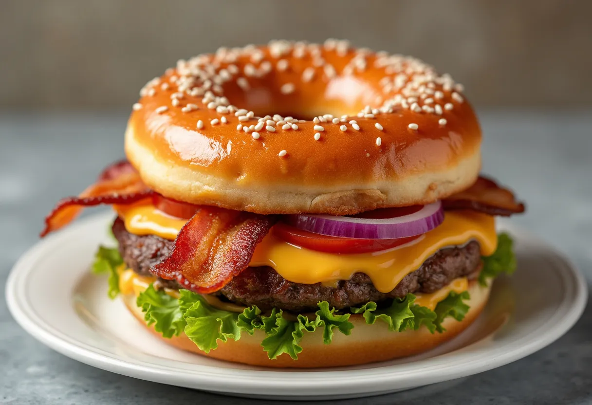 Donut Burger From Bob’s Burgers Tv Show recipe image