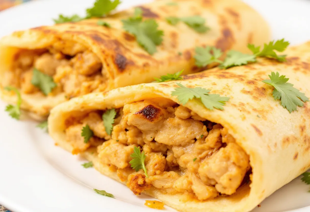 Durban Garlic Roti Rolls recipe image