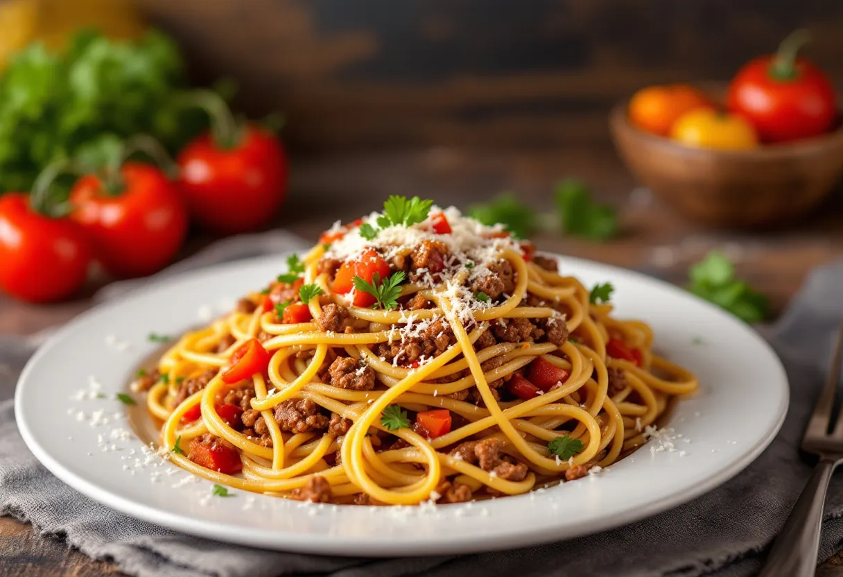 Espaguetis a la Criolla recipe image