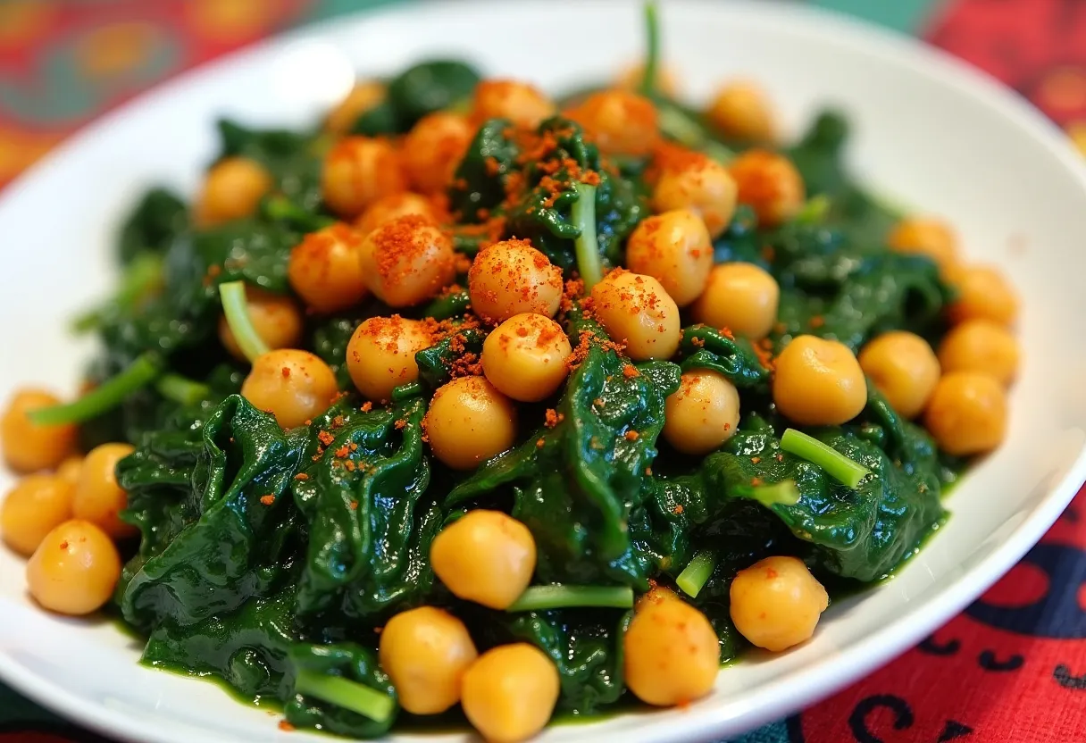 Espinacas con Garbanzos