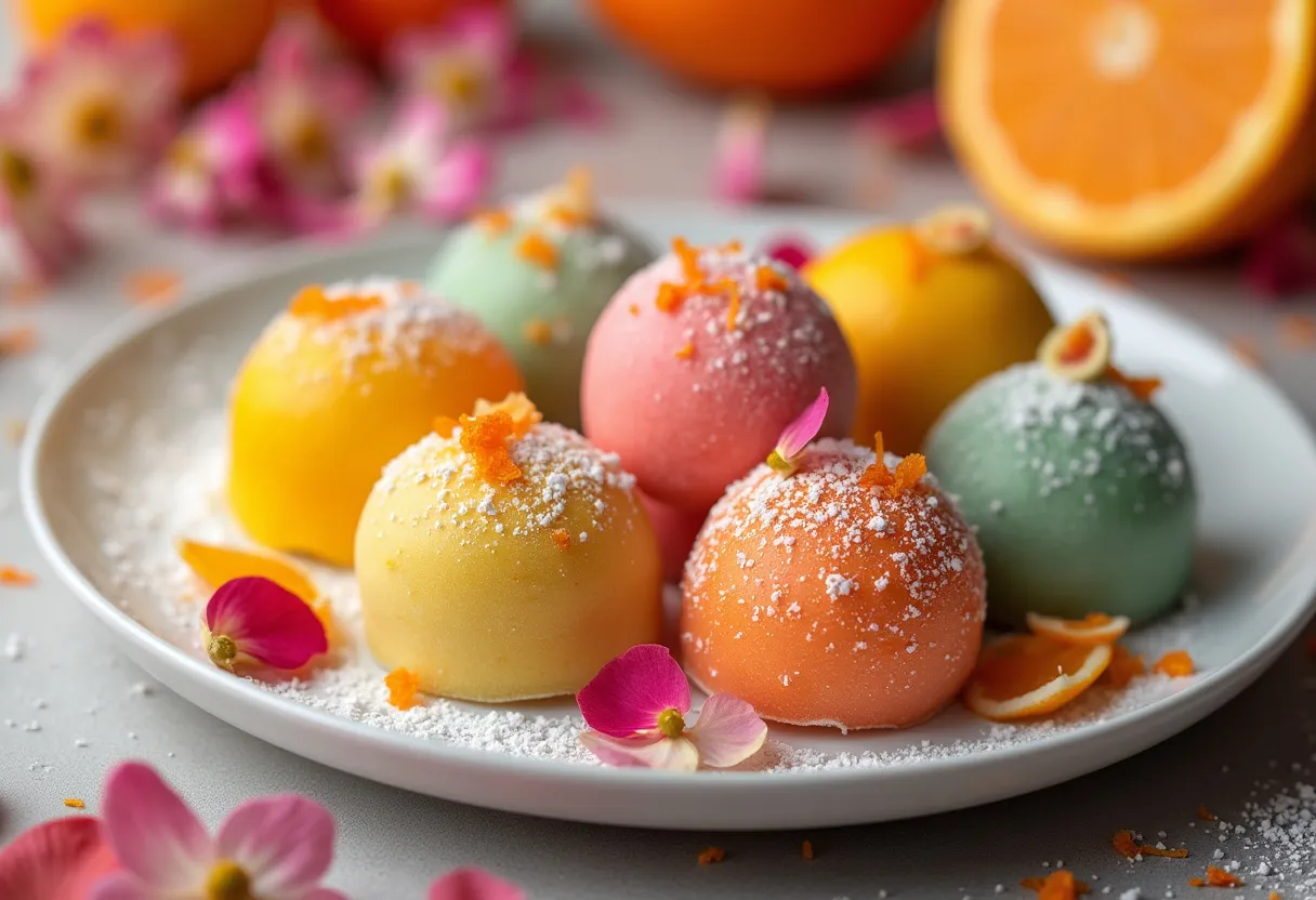 Fez Citrus Marzipan Bites