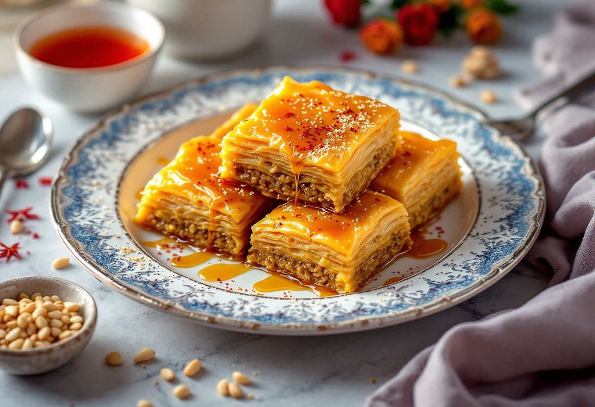 Fez Saffron Baklava recipe image