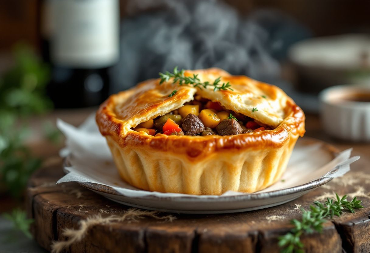 Flecks and Flinders Stout Pie recipe image