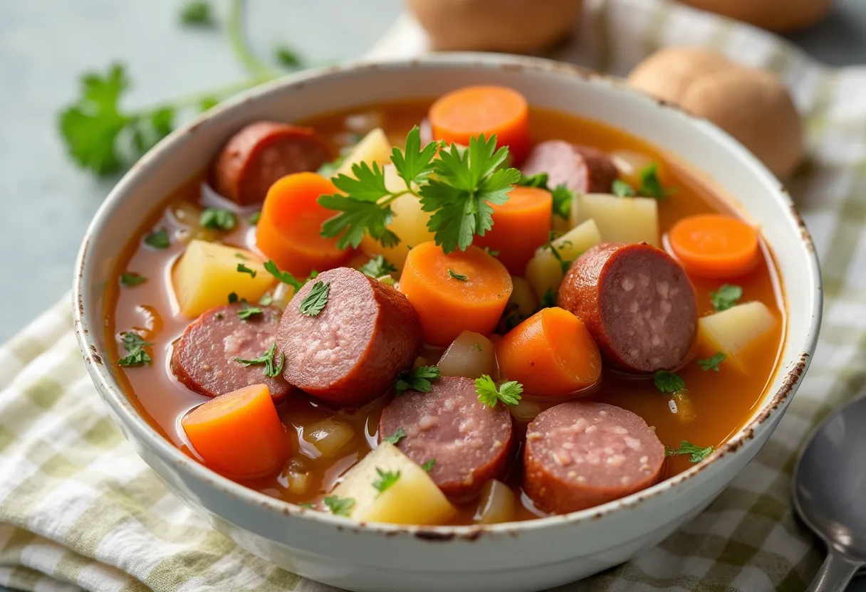 Frankfurter Rindswurst Suppe