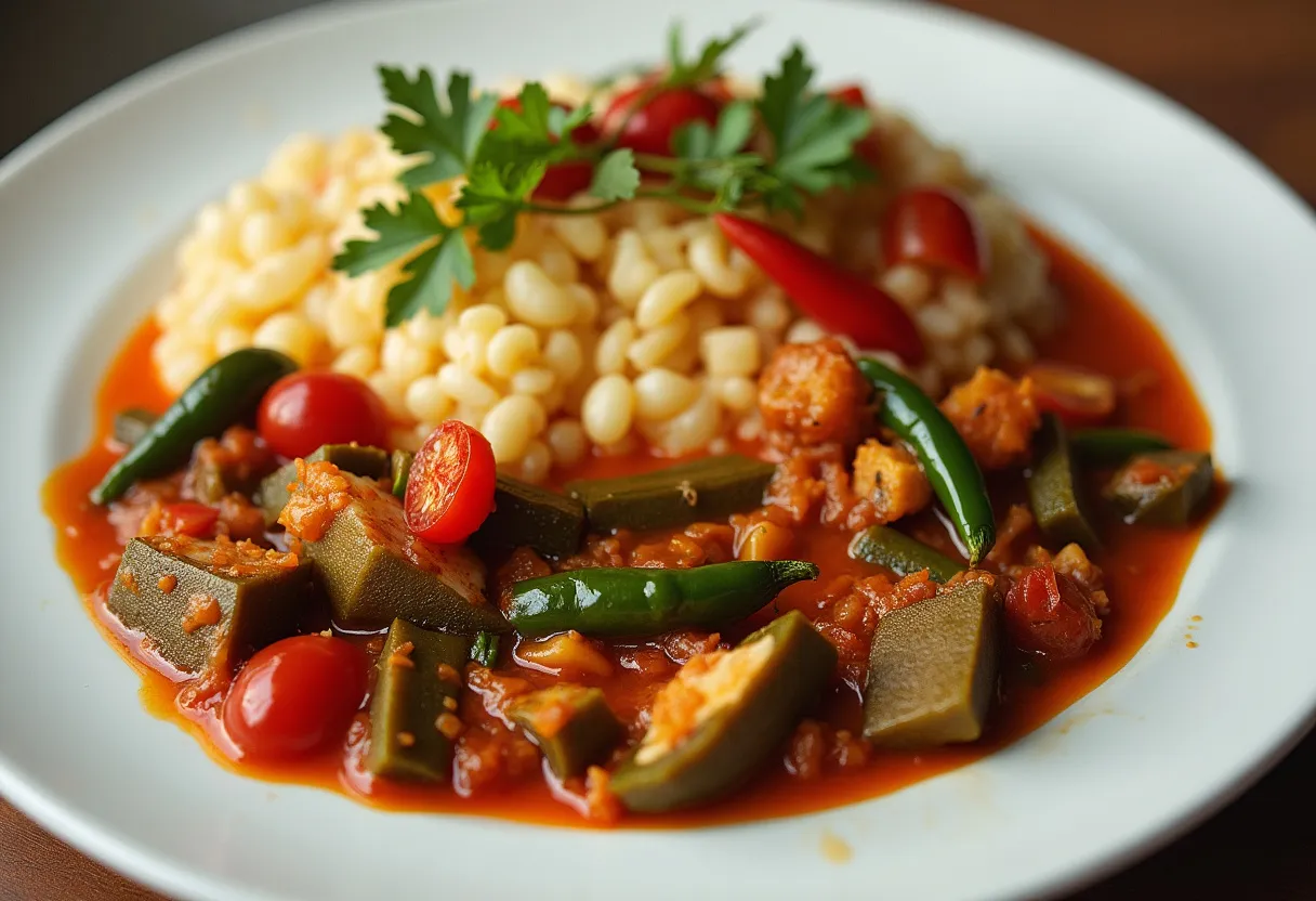 Fufu Gombo Fusion recipe image