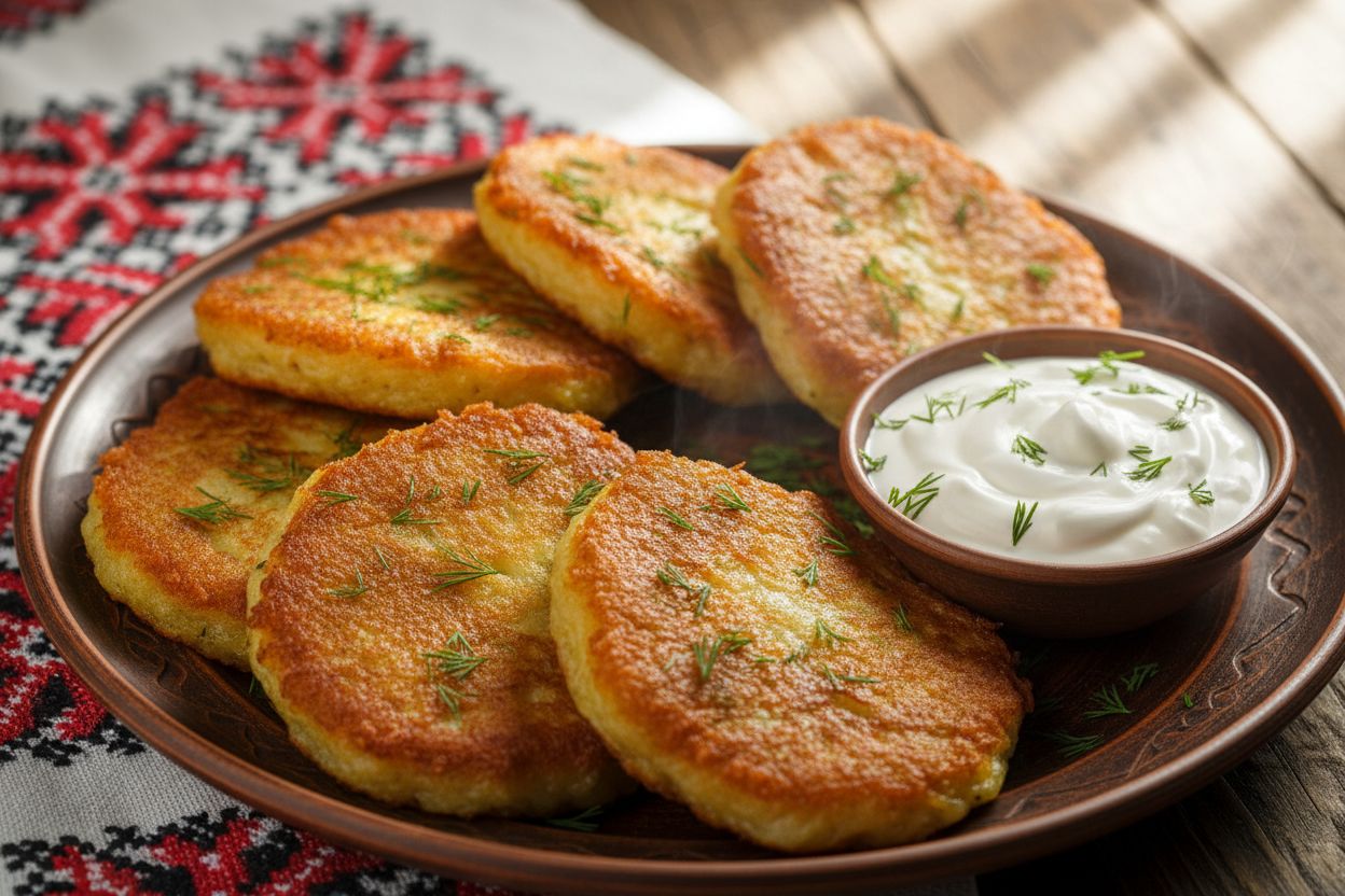 Garlic-Dill Draniki recipe image