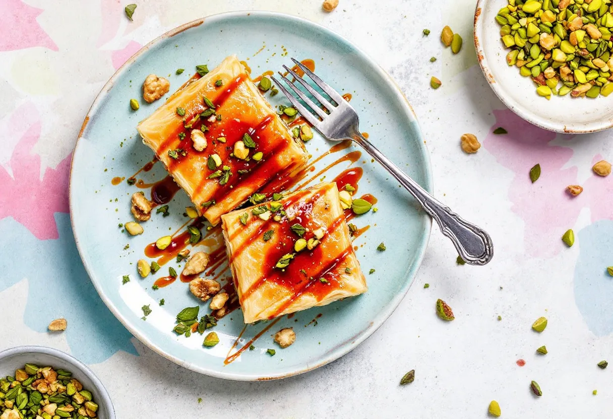 Gochujang Cream Baklava recipe image