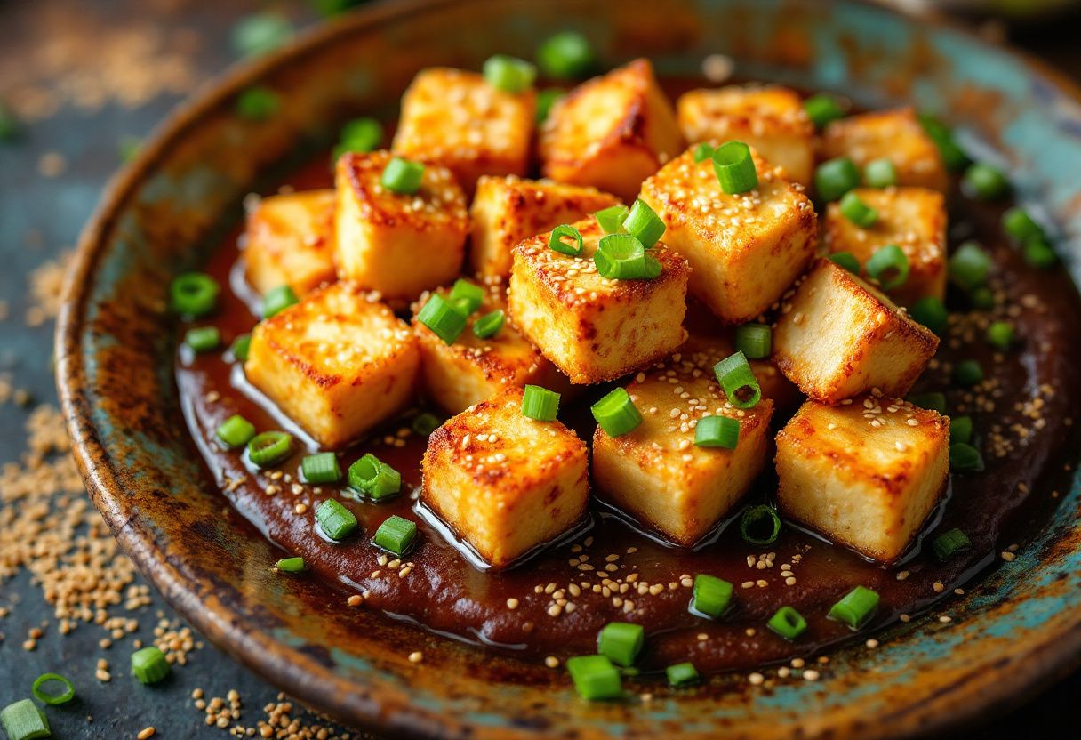 Golden Sesame Tofu