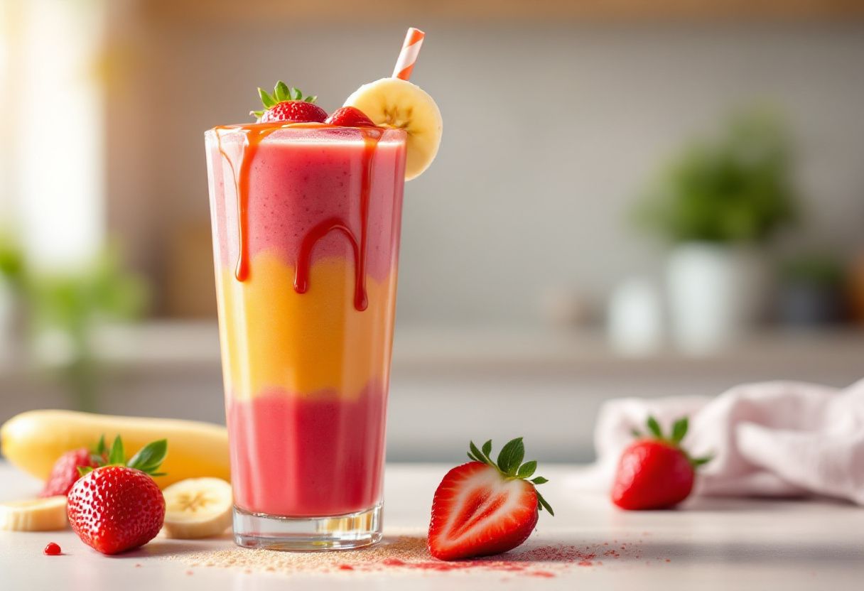 Grenadine Glow Smoothie