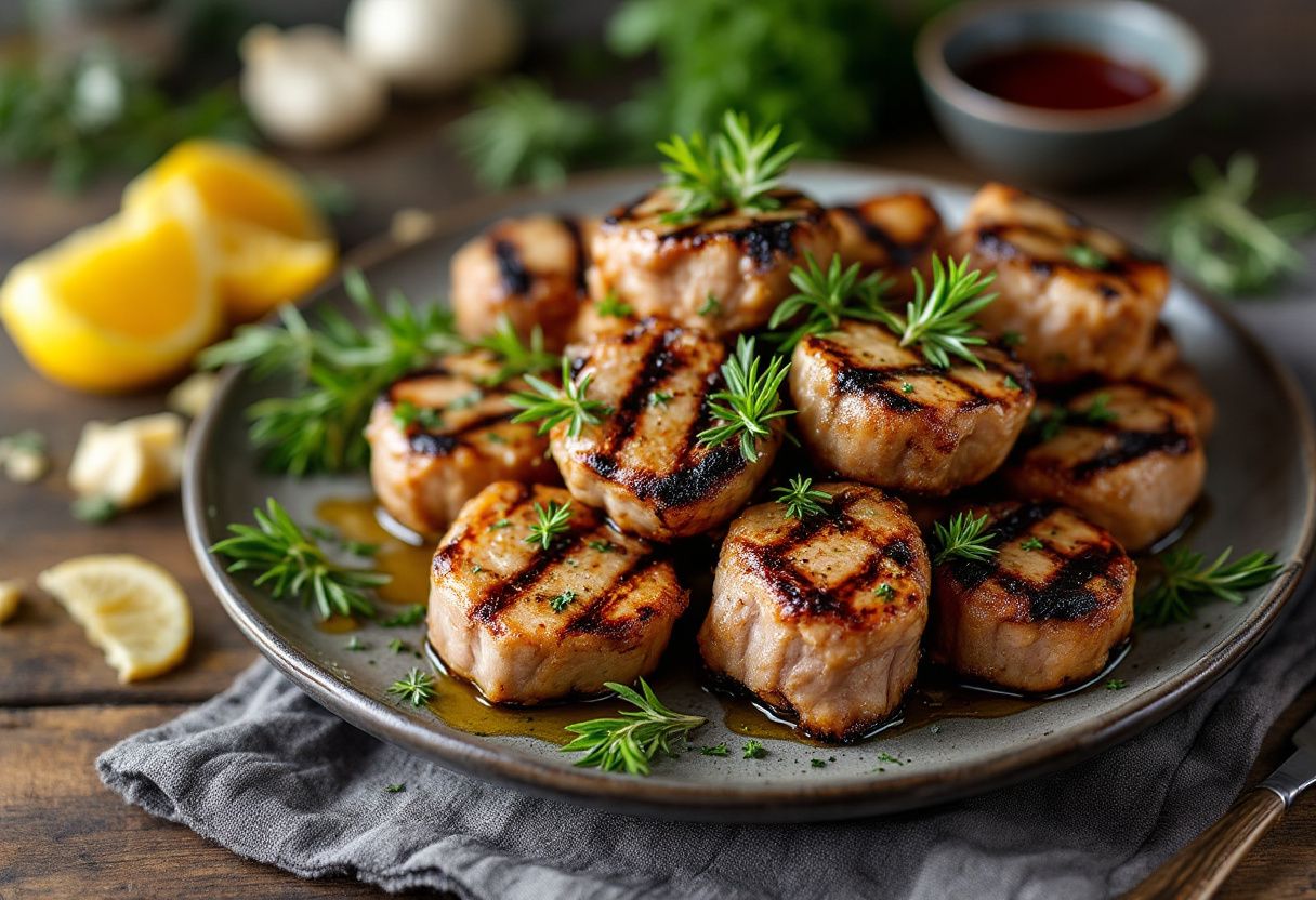 Grilled Alberta Bison Bites