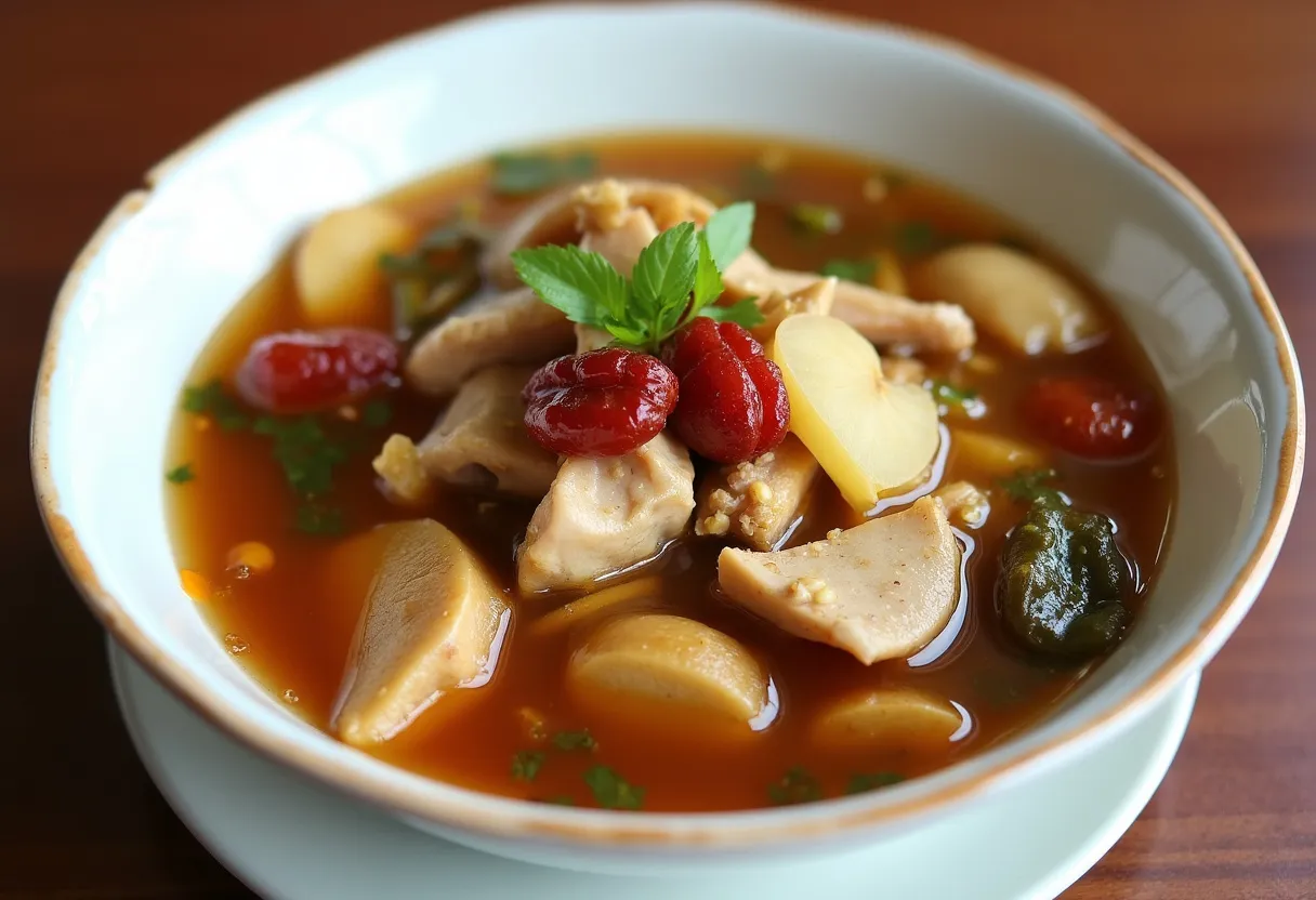 Guangdong Herbal Chicken Soup recipe image