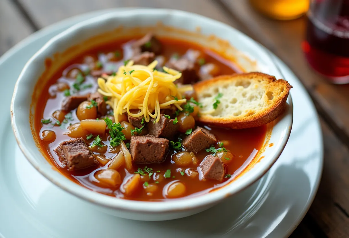 Hannoveraner Zwiebelsuppe recipe image