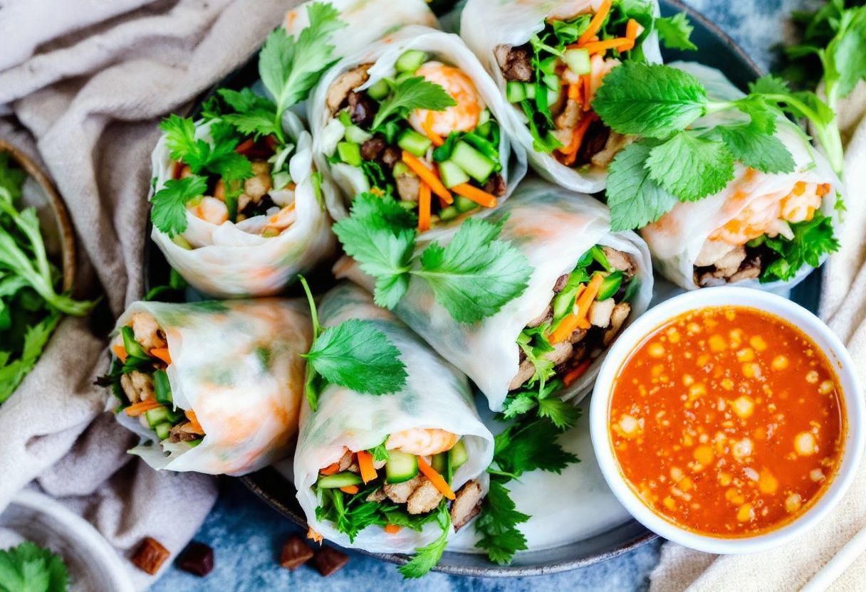 Hanoi Mint Spring Rolls