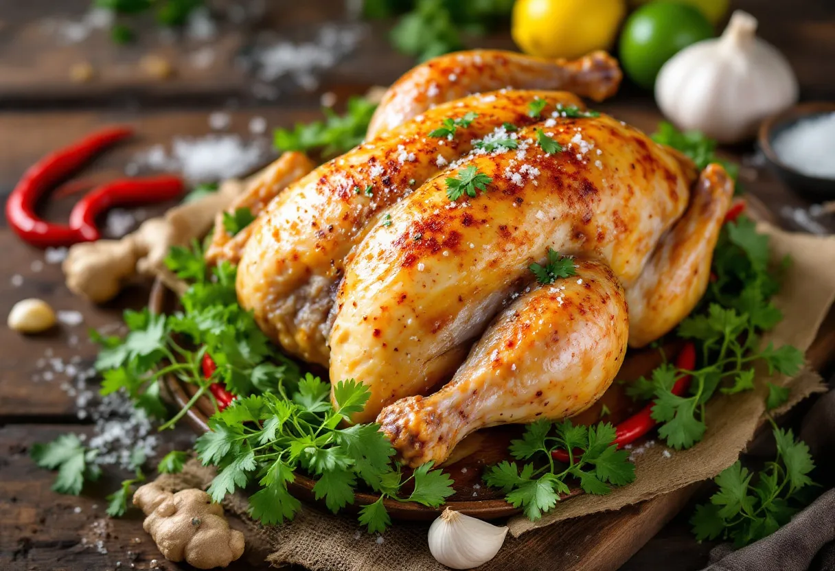 Hanoi Salt Baked Chicken recipe image