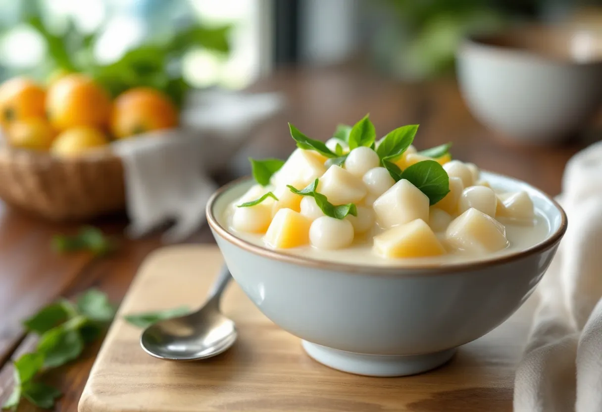 Hanoi Sweet Palm Fruit Pudding recipe image
