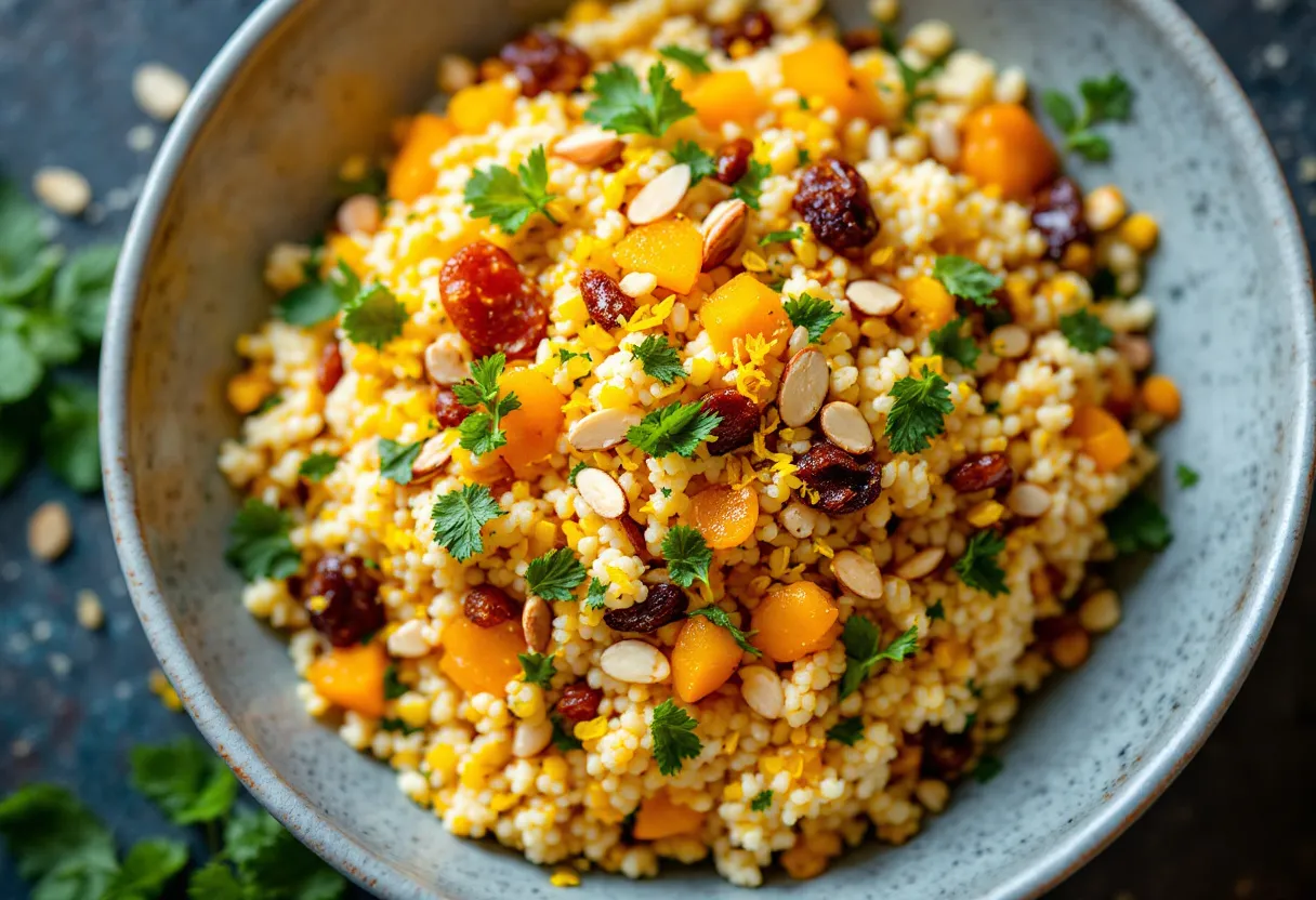 Harissa Citrus Couscous recipe image