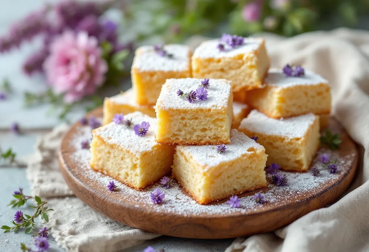 Heather-Infused Shortbread Squares