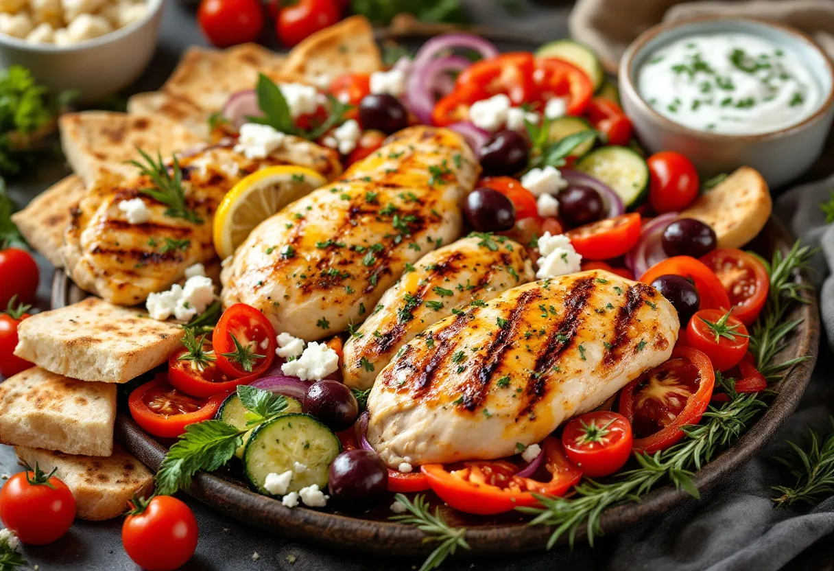 Heraklion Chicken Platter recipe image