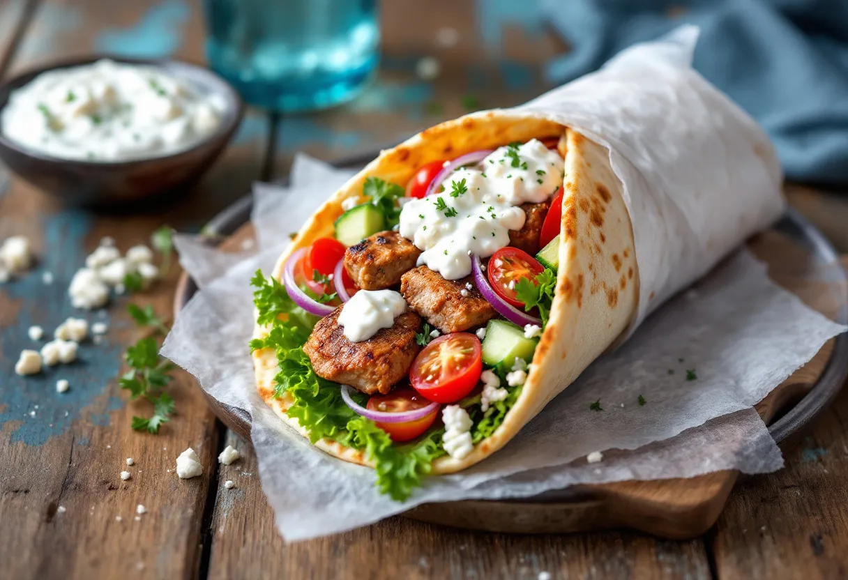 Heraklion Souvlaki Wrap