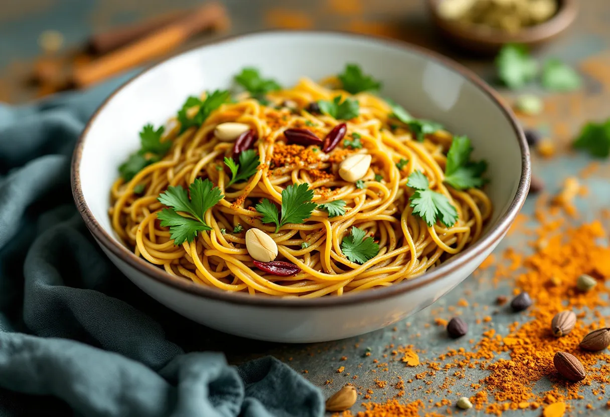 Herbal Chai Noodles recipe image
