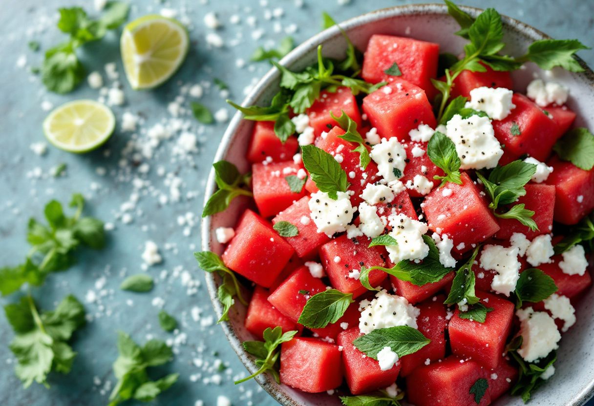 Hokkaido Watermelon Salad recipe image
