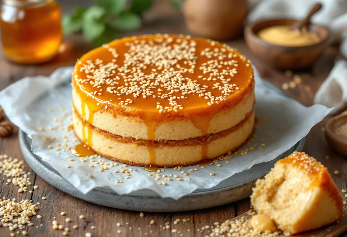 Honey Halva Cake