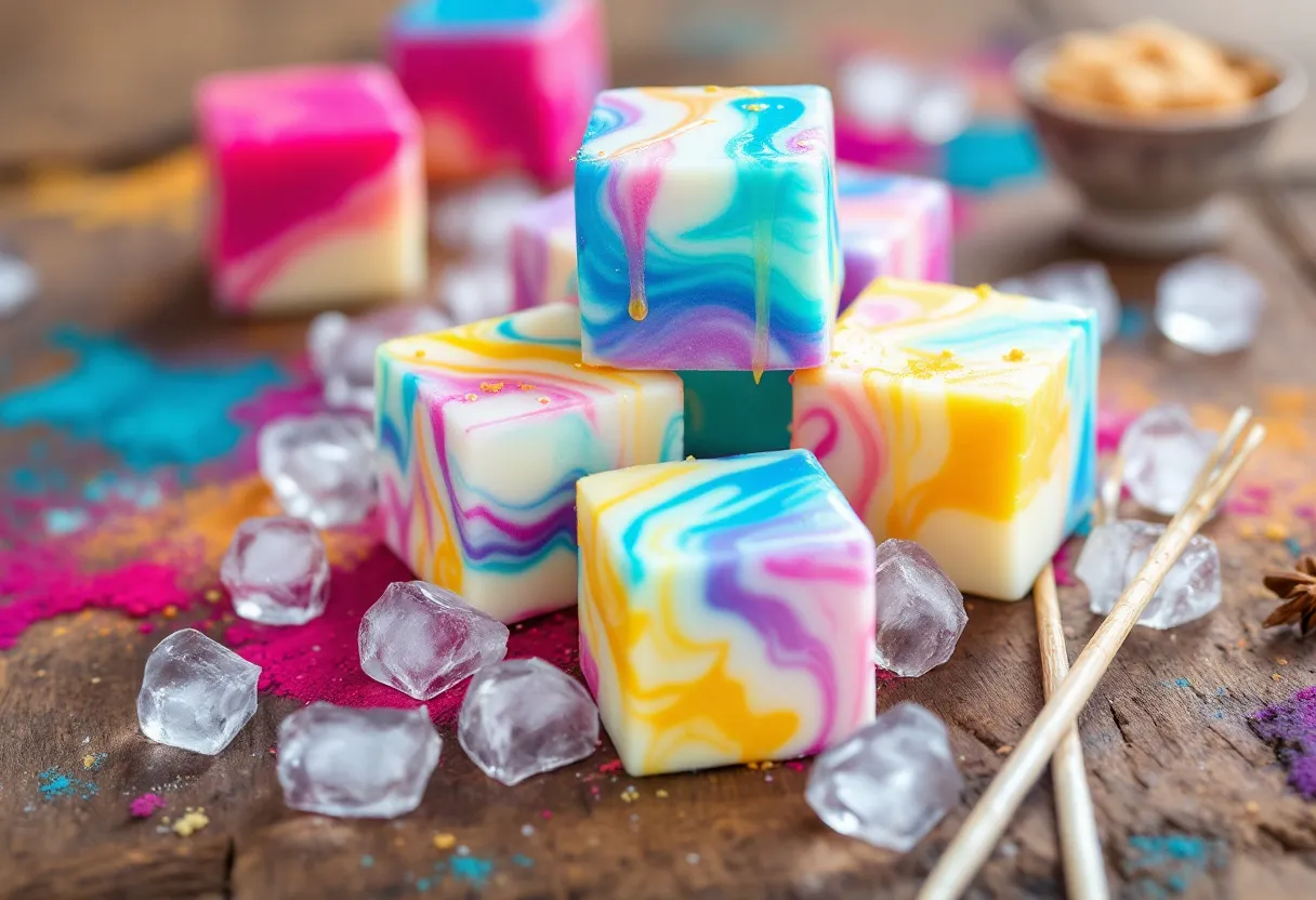 Hue Iced Marble Cubes