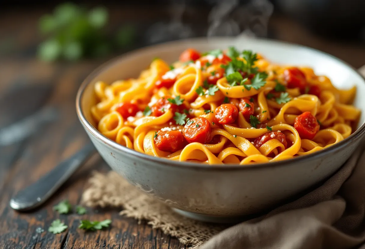 Hungarian Paprika Noodles recipe image