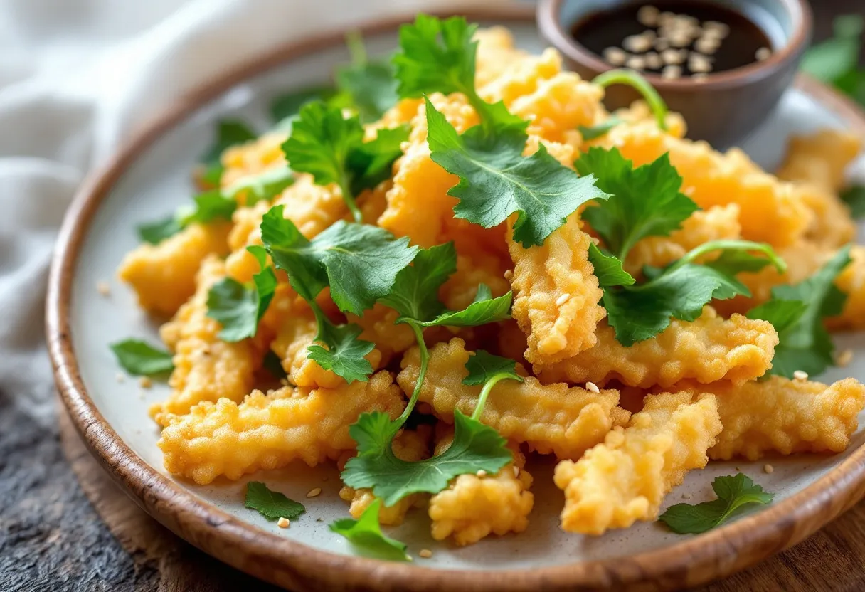 Hyangwi Sangchu-twigim recipe image