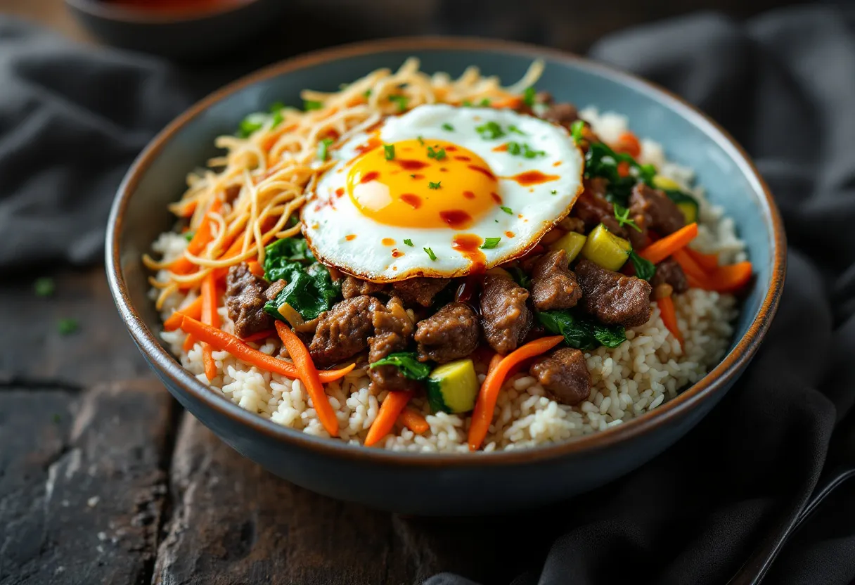 Incheon Gogi Bibimbak recipe image