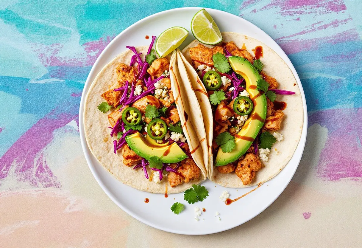 Jalapeño Wasabi Fusion Tacos recipe image