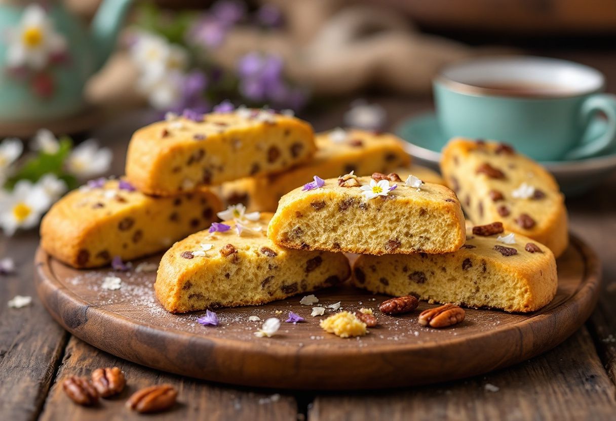 Jasmine Pecan Biscotti