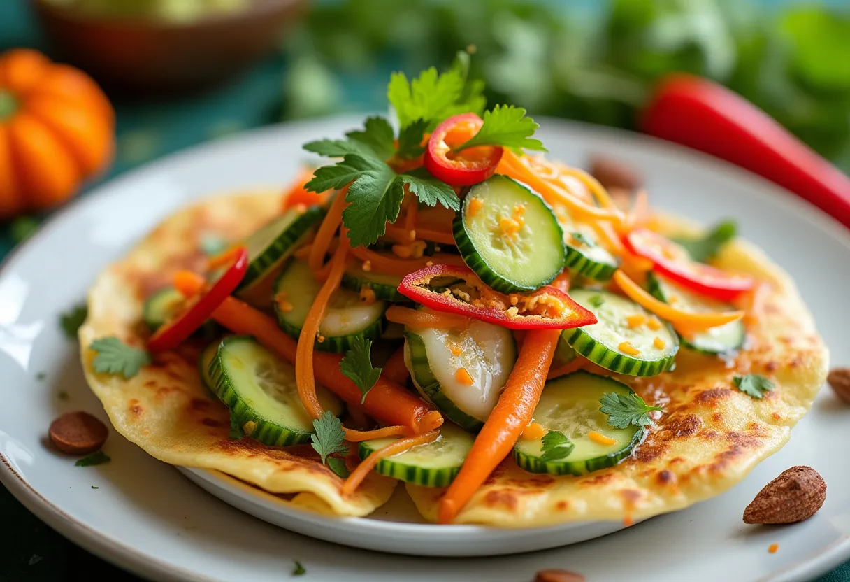 Kerabu Roti Canai recipe image