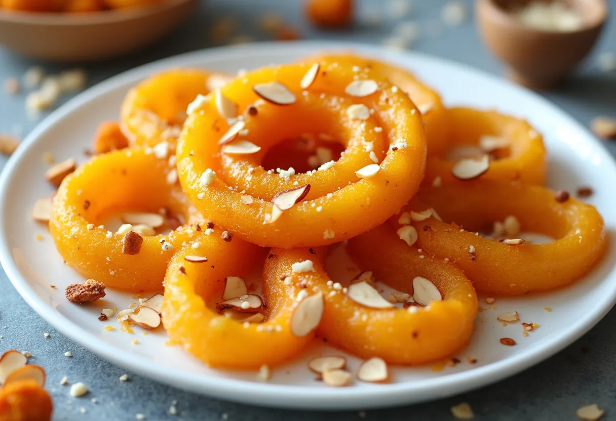 Kesar Badam Jalebi recipe image