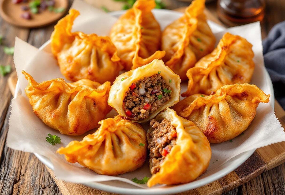 Khuurshuur Dumplings recipe image