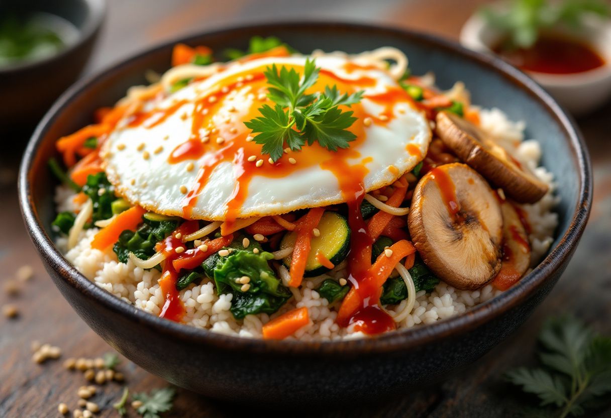 Kimchi Bibimbap recipe image