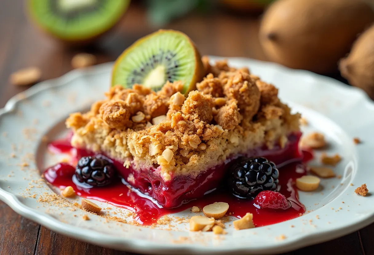 Kiwiberry Crumble recipe image