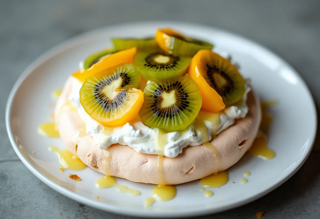 Kiwifruit Pavlova recipe image