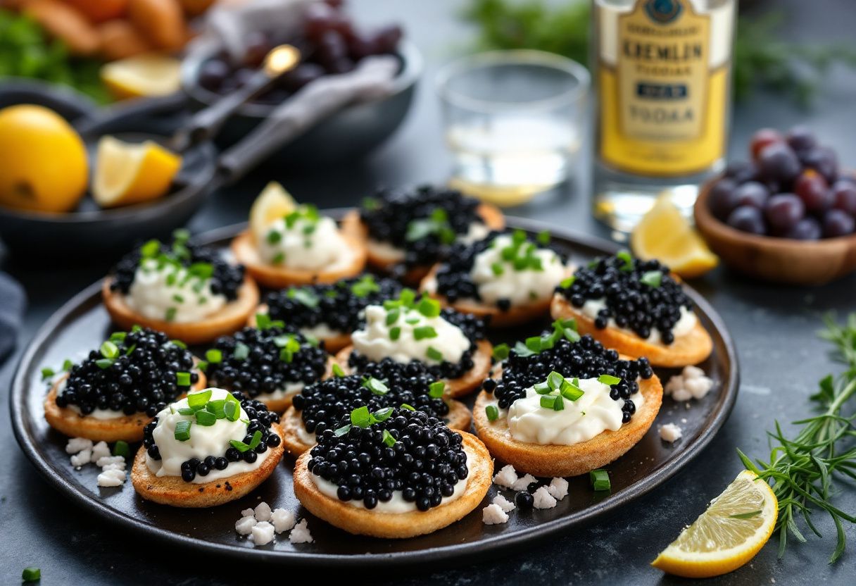 Kremlin Tsar Caviar Platter recipe image