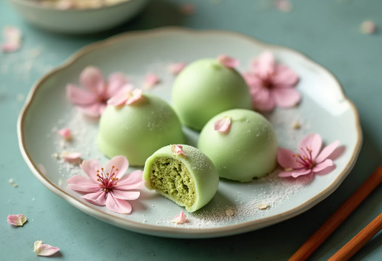 Kyoto Mochi Matcha Blossoms