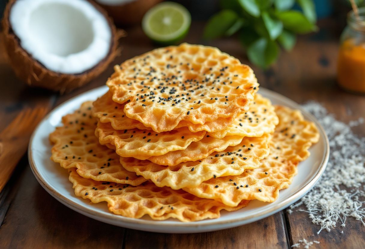 Lao Crispy Waffer recipe image