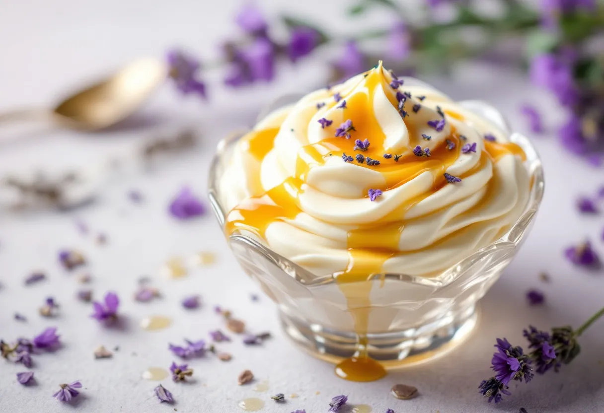 Lavender Honey Crème recipe image