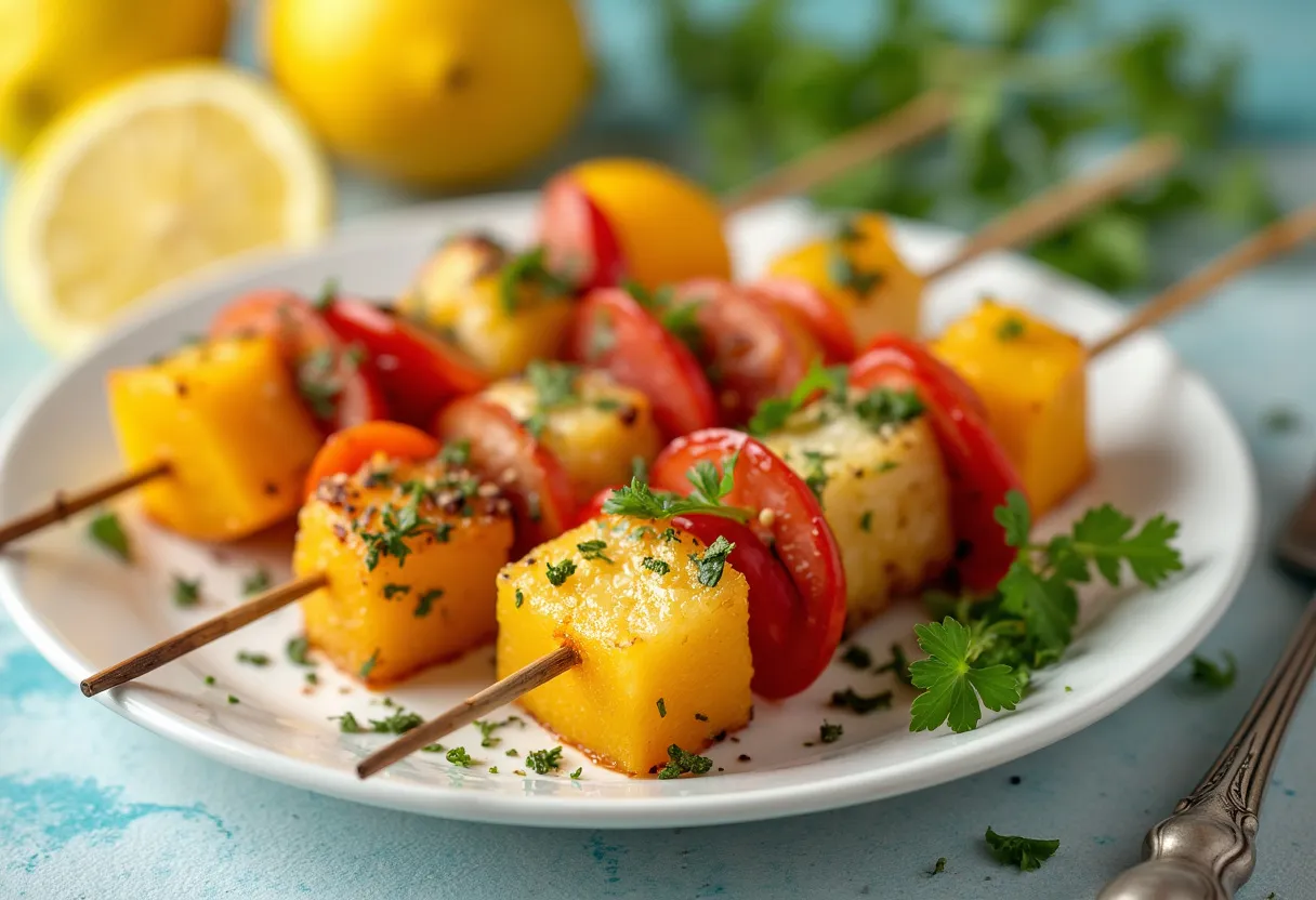 Lemon Oregano Skewers