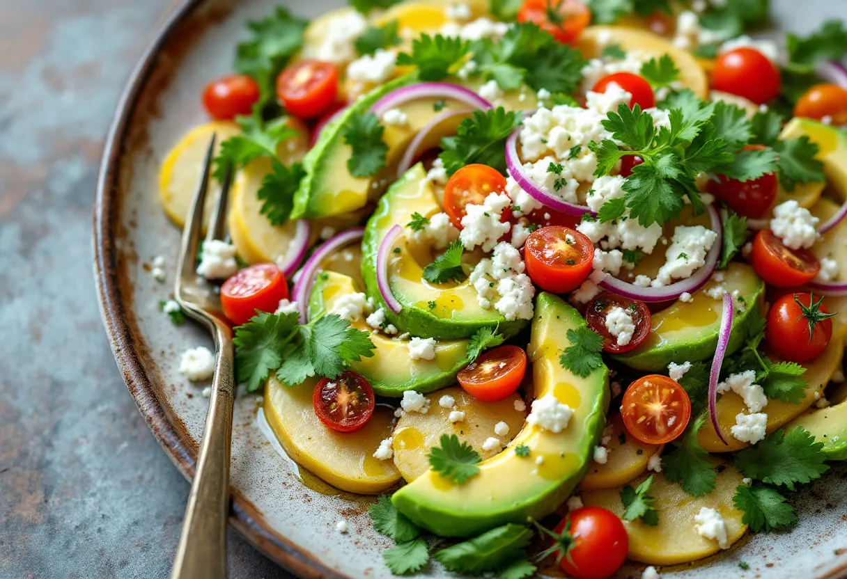 Lemon Taro Salad recipe image