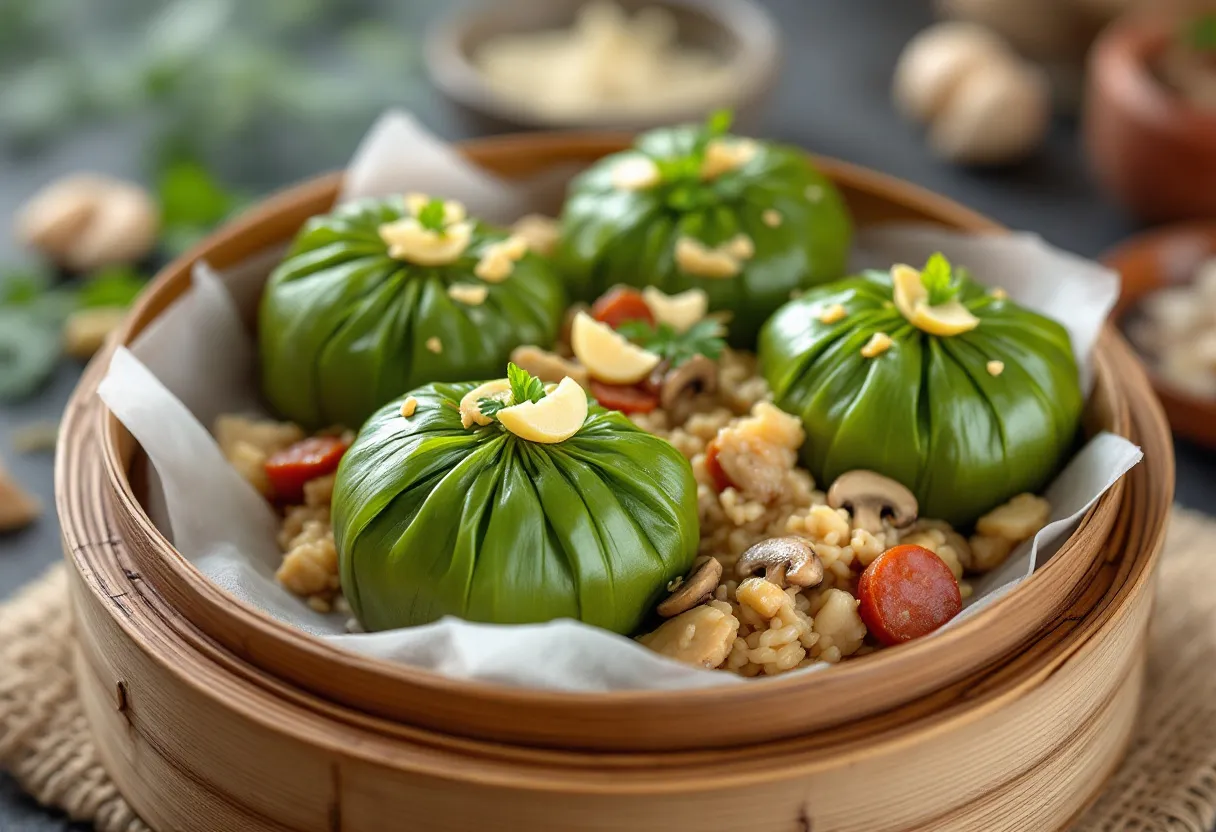 Lotus Leaf Glutinous Rice recipe image