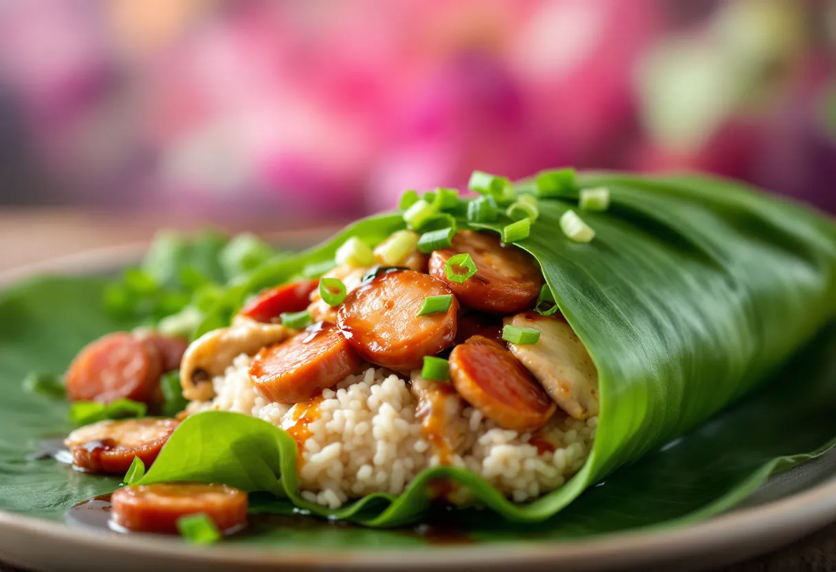 Lotus Leaf Rice Parcels recipe image